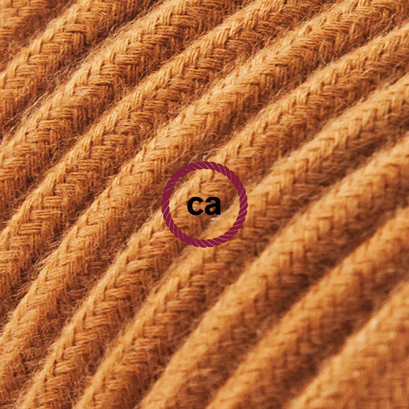 Alargador eléctrico con cable textil RC23 Algodón Ciervo 2P 10A Made in Italy.