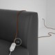Alargador eléctrico con cable textil RC23 Algodón Ciervo 2P 10A Made in Italy.