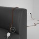 Alargador eléctrico con cable textil RC23 Algodón Ciervo 2P 10A Made in Italy.
