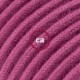 Alargador eléctrico con cable textil RC32 Algodón Rojo Violeta 2P 10A Made in Italy.