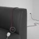 Alargador eléctrico con cable textil RC32 Algodón Rojo Violeta 2P 10A Made in Italy.