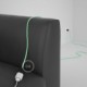 Alargador eléctrico con cable textil RC34 Algodón Leche y Menta 2P 10A Made in Italy.