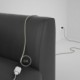 Alargador eléctrico con cable textil RC43 Algodón Gris Pardo 2P 10A Made in Italy.
