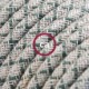Alargador eléctrico con cable textil RD62 Algodón y Lino Natural Rombo Verde Tomillo 2P 10A Made in Italy.