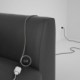 Alargador eléctrico con cable textil RD62 Algodón y Lino Natural Rombo Verde Tomillo 2P 10A Made in Italy.