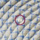 Alargador eléctrico con cable textil RD65 Algodón y Lino Natural Rombo Azul Steward 2P 10A Made in Italy.