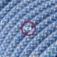 Alargador eléctrico con cable textil RD75 Algodón y Lino Natural ZigZag Azul Steward 2P 10A Made in Italy.