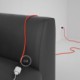 Alargador eléctrico con cable textil RF15 Efecto Seda Naranja Flùo 2P 10A Made in Italy.