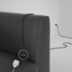 Alargador eléctrico con cable textil RL13 Efecto Seda Glitter Marrón 2P 10A Made in Italy.