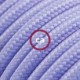 Alargador eléctrico con cable textil RM07 Efecto Seda Lila 2P 10A Made in Italy.