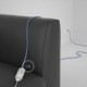 Alargador eléctrico con cable textil RM07 Efecto Seda Lila 2P 10A Made in Italy.