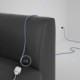 Alargador eléctrico con cable textil RM07 Efecto Seda Lila 2P 10A Made in Italy.