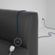 Alargador eléctrico con cable textil RM12 Efecto Seda Azul 2P 10A Made in Italy.