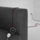 Alargador eléctrico con cable textil RM19 Efecto Seda Burdeos 2P 10A Made in Italy.