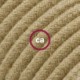 Alargador eléctrico con cable textil RN06 Jute 2P 10A Made in Italy.