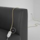 Alargador eléctrico con cable textil RN06 Jute 2P 10A Made in Italy.