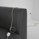 Alargador eléctrico con cable textil RN06 Jute 2P 10A Made in Italy.