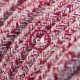 Alargador eléctrico con cable textil RS83 Algodón y Lino Natural Rojo 2P 10A Made in Italy.