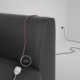 Alargador eléctrico con cable textil RS83 Algodón y Lino Natural Rojo 2P 10A Made in Italy.