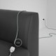 Alargador eléctrico con cable textil RT14 Efecto Seda Stracciatella 2P 10A Made in Italy.