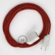 Alargador eléctrico con cable textil RT94 Efecto Seda Red Devil 2P 10A Made in Italy.