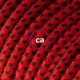 Alargador eléctrico con cable textil RT94 Efecto Seda Red Devil 2P 10A Made in Italy.