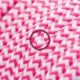 Alargador eléctrico con cable textil RZ08 Efecto Seda ZigZag Blanco Fuchsia 2P 10A Made in Italy.