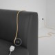 Alargador eléctrico con cable textil RZ10 Efecto Seda ZigZag Blanco Amarillo 2P 10A Made in Italy.
