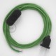 Cableado para lámpara, cable RX08 Algodón Bronte 1,8m. Elige tu el color de la clavija y del interruptor!