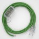 Cableado para lámpara, cable RX08 Algodón Bronte 1,8m. Elige tu el color de la clavija y del interruptor!