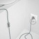 Cableado para lámpara, cable RT14 Efecto Seda Stracciatella 1,8m. Elige tu el color de la clavija y del interruptor!