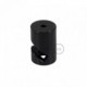 Soporte con enganche a “V” de techo o de pared negro universal para cable eléctrico textil.