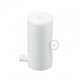 Soporte con enganche de techo blanco para cable eléctrico textil con tornillo de fijación.
