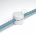 Sujeción de pared universal blanco para cable textil