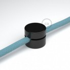 Sujeción de pared universal negro para cable textil