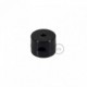 Sujeción de pared universal negro para cable textil