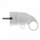 Clavija Schuko Confort con anillo 16A 250V Blanca