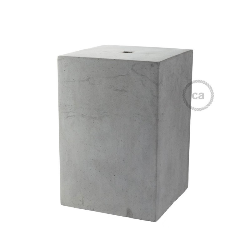 Pantalla de cemento Cubo completo de prensaestopa y portalámpara E27