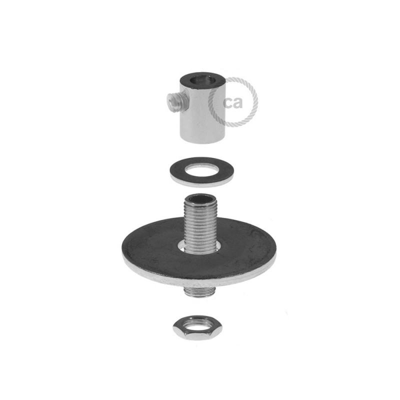 Pantalla de cemento Cubo completo de prensaestopa y portalámpara E27