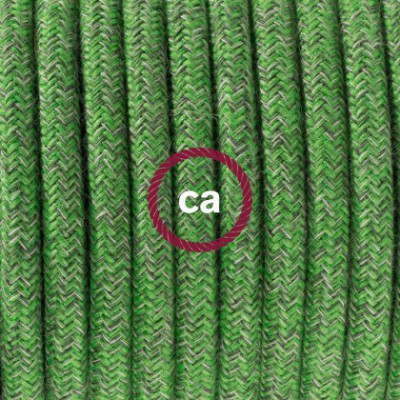 Pendel en porcelana, lámpara colgante cable textil Bronte en Algodón RX08
