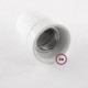 Pendel en porcelana, lámpara colgante cable textil Bronte en Algodón RX08