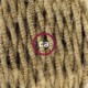 Pendel único, lámpara colgante cable textil en Jute TN06