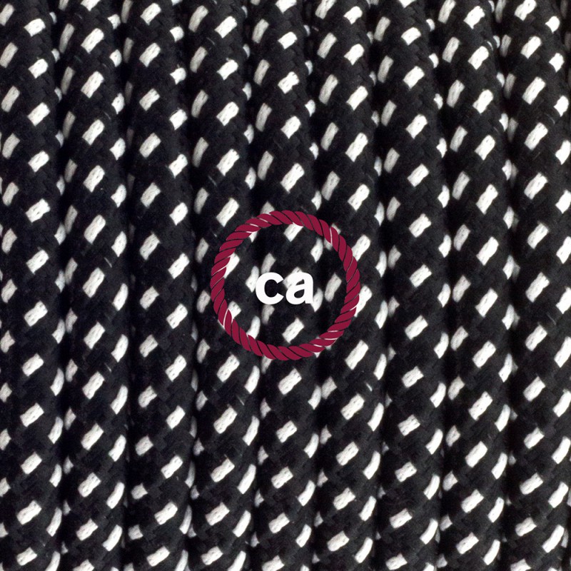 Pendel único, lámpara colgante cable textil Estrellas 3D RT41
