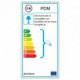 Pendel único, lámpara colgante cable textil Amarillo Pastel en Algodón RC10