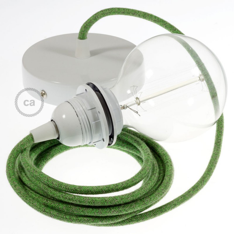 Pendel para pantalla, lámpara colgante cable textil Bronte en Algodón RX08