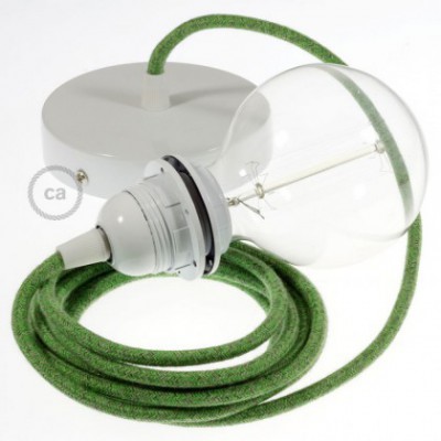Pendel para pantalla, lámpara colgante cable textil Bronte en Algodón RX08
