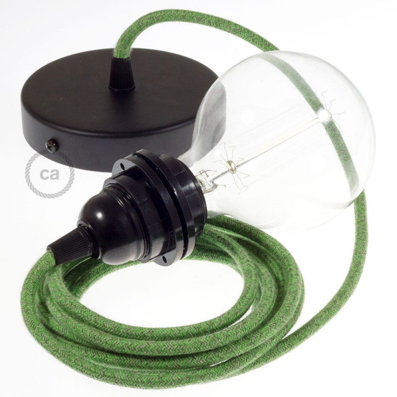 Pendel para pantalla, lámpara colgante cable textil Bronte en Algodón RX08