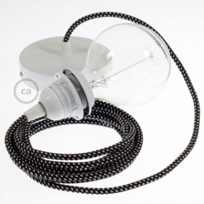 Pendel para pantalla, lámpara colgante cable textil Estrellas 3D RT41