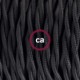 Cableado para lámpara de pie, cable TM04 Efecto Seda Negro 3 m. Elige tu el color de la clavija y del interruptor!