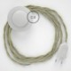 Cableado para lámpara de pie, cable TN01 Lino Natural Neutro 3 m. Elige tu el color de la clavija y del interruptor!